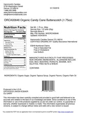 Load image into Gallery viewer, Organic Hand-Spun Jumbo Candy Cane - Butterscotch - 1.75 oz