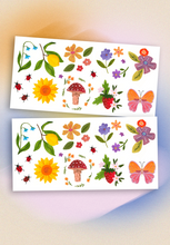 Load image into Gallery viewer, Garden Party Temporary Tattoos