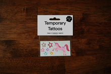 Load image into Gallery viewer, Unicorn Party Temporary Tattoos