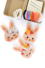 Load image into Gallery viewer, Mini Bunny Felting Craft Kit: Brown