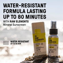Load image into Gallery viewer, Raw Elements SPF 50 Spray 2oz