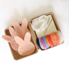 Load image into Gallery viewer, Mini Bunny Felting Craft Kit: Brown