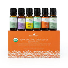 Load image into Gallery viewer, Top 6 Organic Singles Essential Oil Set