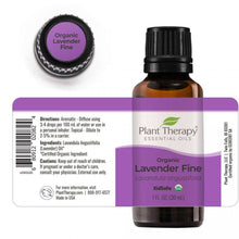 Load image into Gallery viewer, Organic Lavender Fine Essential Oil 30 mL