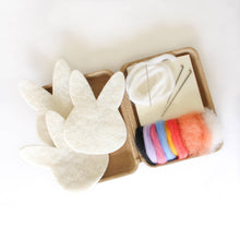 Load image into Gallery viewer, Mini Bunny Felting Craft Kit: Brown