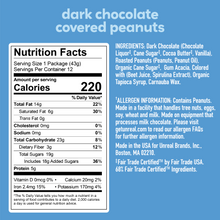 Load image into Gallery viewer, Dark Chocolate Peanut Gems Snack Bags