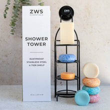 Load image into Gallery viewer, Shower Tower - Self Draining Shower Caddy, Bar Soap Holder For Shower Wall