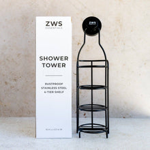 Load image into Gallery viewer, Shower Tower - Self Draining Shower Caddy, Bar Soap Holder For Shower Wall