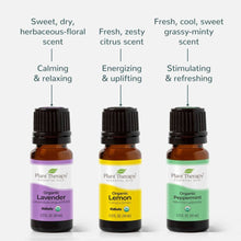Load image into Gallery viewer, Top 3 Organic Singles Essential Oils Set