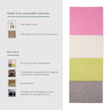 Load image into Gallery viewer, Compostable Swedish Dish Cloth - 4 pack