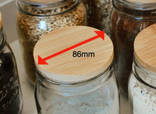 Load image into Gallery viewer, Bamboo Jar Lid Wide Mouth - ***Jars not included
