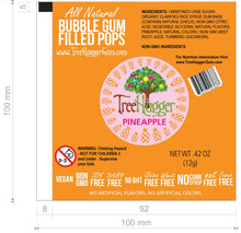 Load image into Gallery viewer, Tree Hugger Bubble Gum Filled Pops -12 Pops Per Bag
