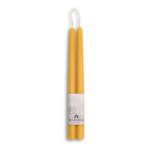 Load image into Gallery viewer, Beeswax Taper Candles – Dripless &amp; Handmade in USA: Raw / 10"
