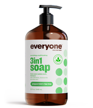 Load image into Gallery viewer, Peppermint + Tea Tree 3in1 Soap 32 oz
