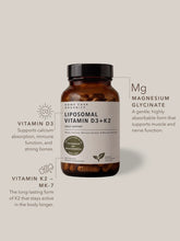 Load image into Gallery viewer, Liposomal Vitamin D3 + K2 | 60 Capsules

