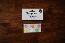 Load image into Gallery viewer, Candy Hearts Temporary Tattoos
