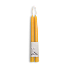 Load image into Gallery viewer, Beeswax Taper Candles – Dripless &amp; Handmade in USA: Raw / 10"
