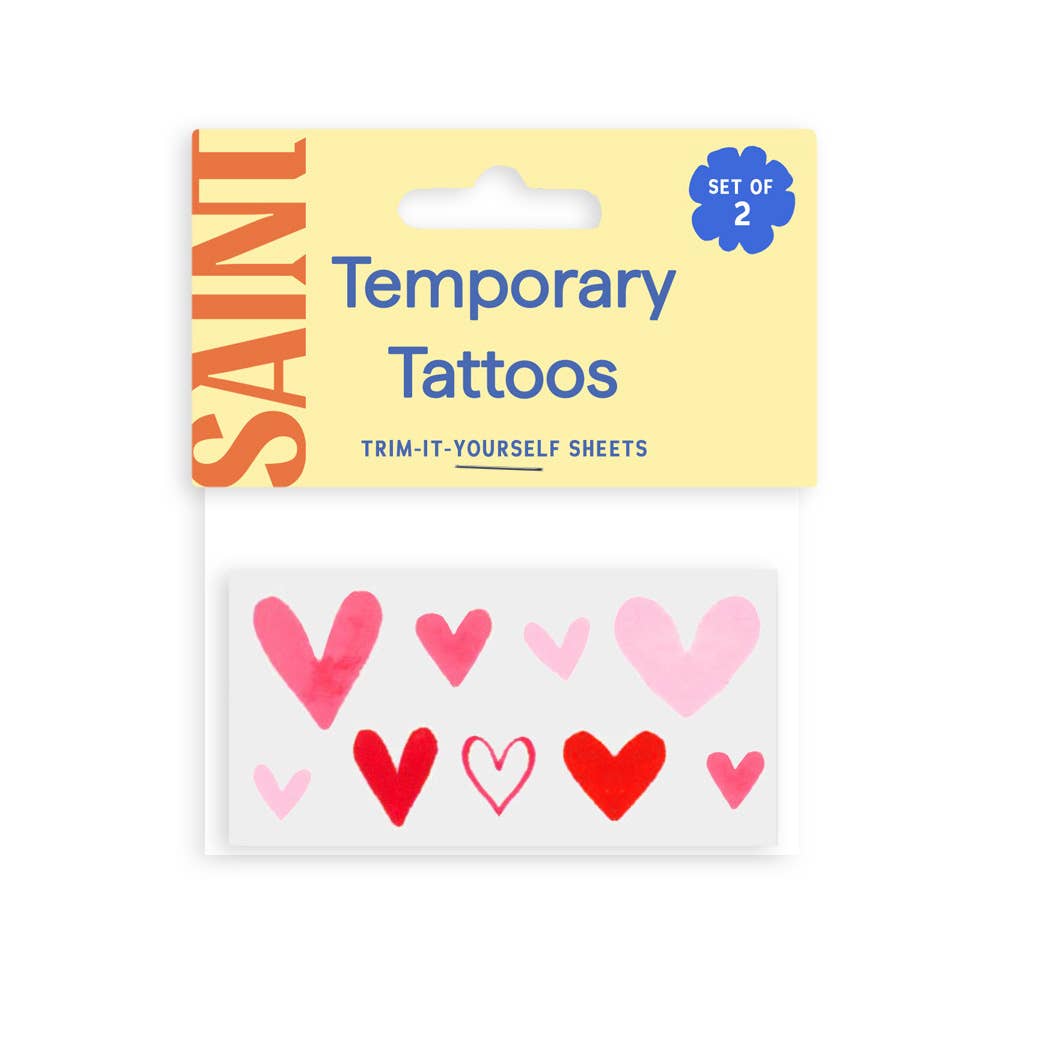 Tiny Hearts Temporary Tattoos