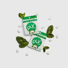 Load image into Gallery viewer, PUR 100% Xylitol Mints, Peppermint, 12 Pack Pouch
