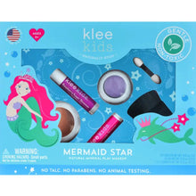 Load image into Gallery viewer, Mermaid Star - Klee Kids Natural Play Makeup 4-PC Kit
