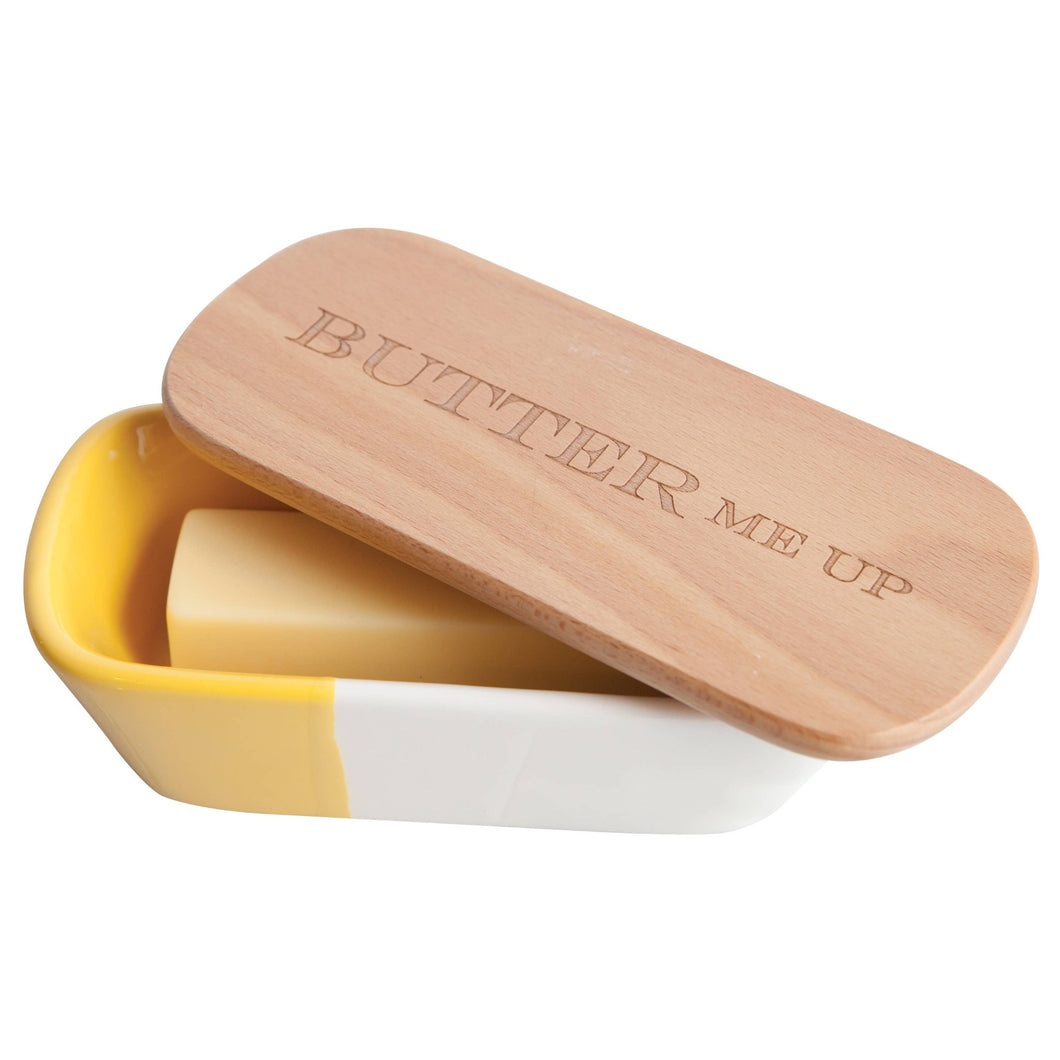 Yellow Butter Me Up Butter Dish