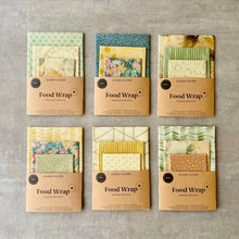 Load image into Gallery viewer, Organic Beeswax Food Wraps - 3 pack

