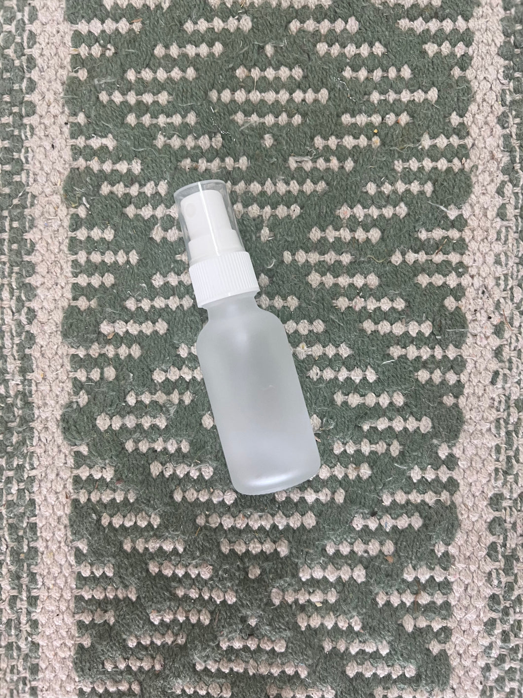 Frosted Glass Bottle with Small Sprayer